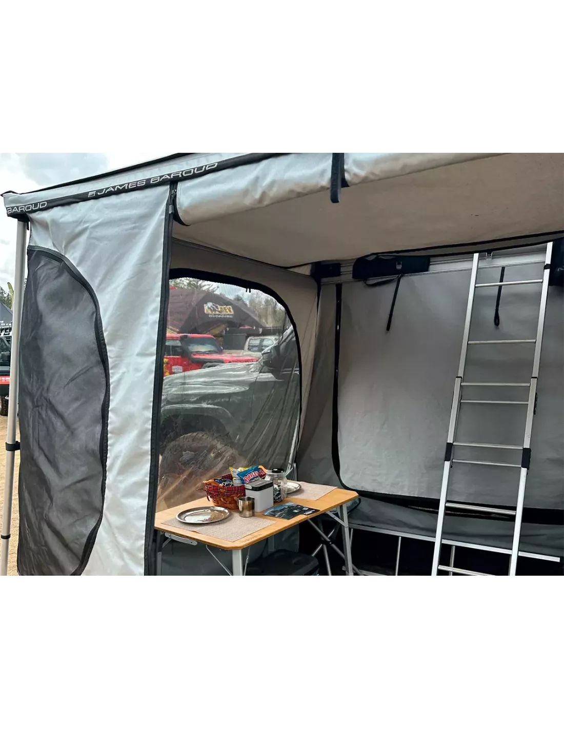 Kopie von Kopie von kopie von Advanced Regen und Sonnenschutz James Baroud für Odyssey M und L Dachzelt