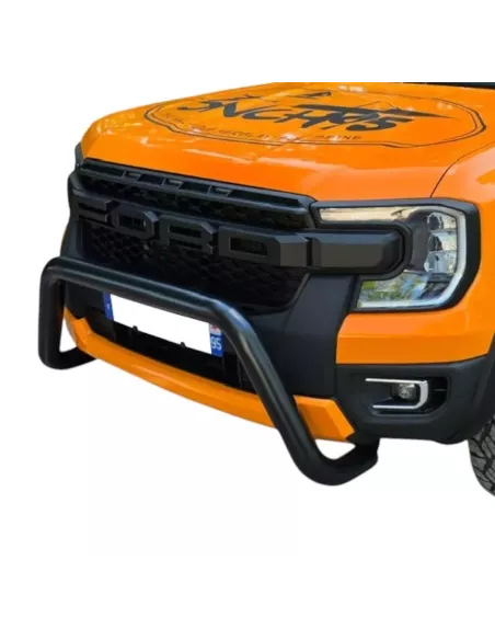 Pare-buffle Ford Ranger 2023 noir acier 76 mm