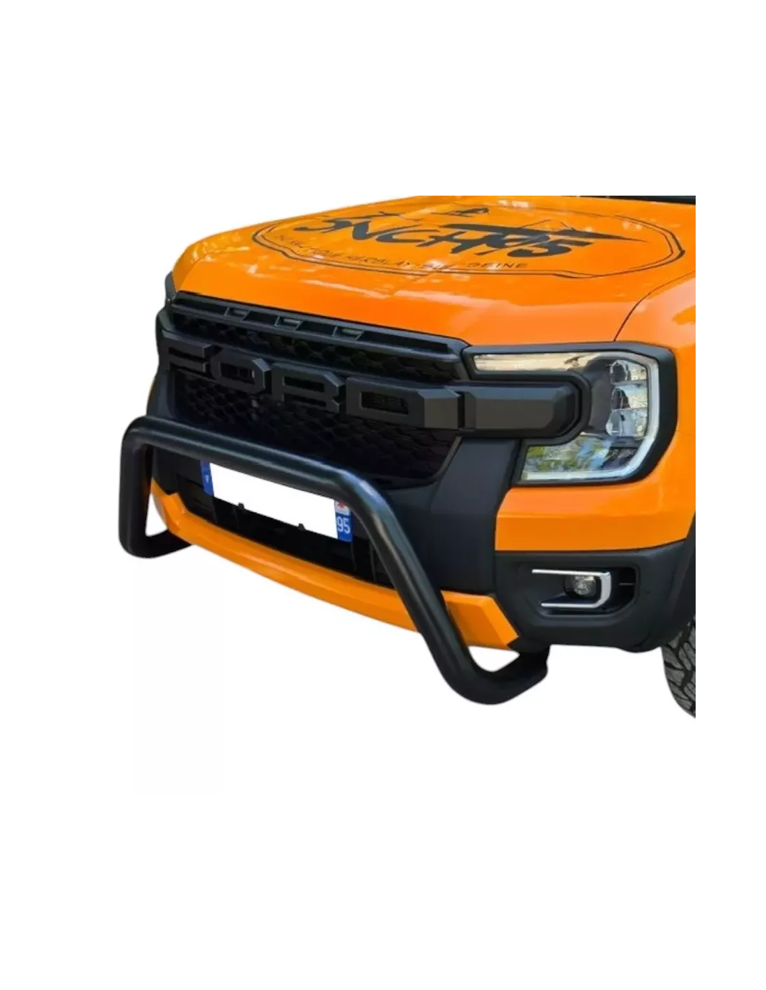 Buffalo Ford Ranger 2023 Zwart Staal 76 mm