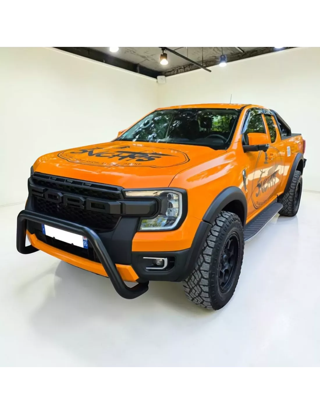 Buffalo Ford Ranger 2023 Zwart Staal 76 mm