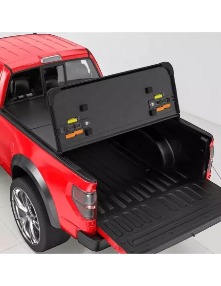 Couvre-benne Ford Ranger 2023+ aluminium pliable 3 volets sécurisé