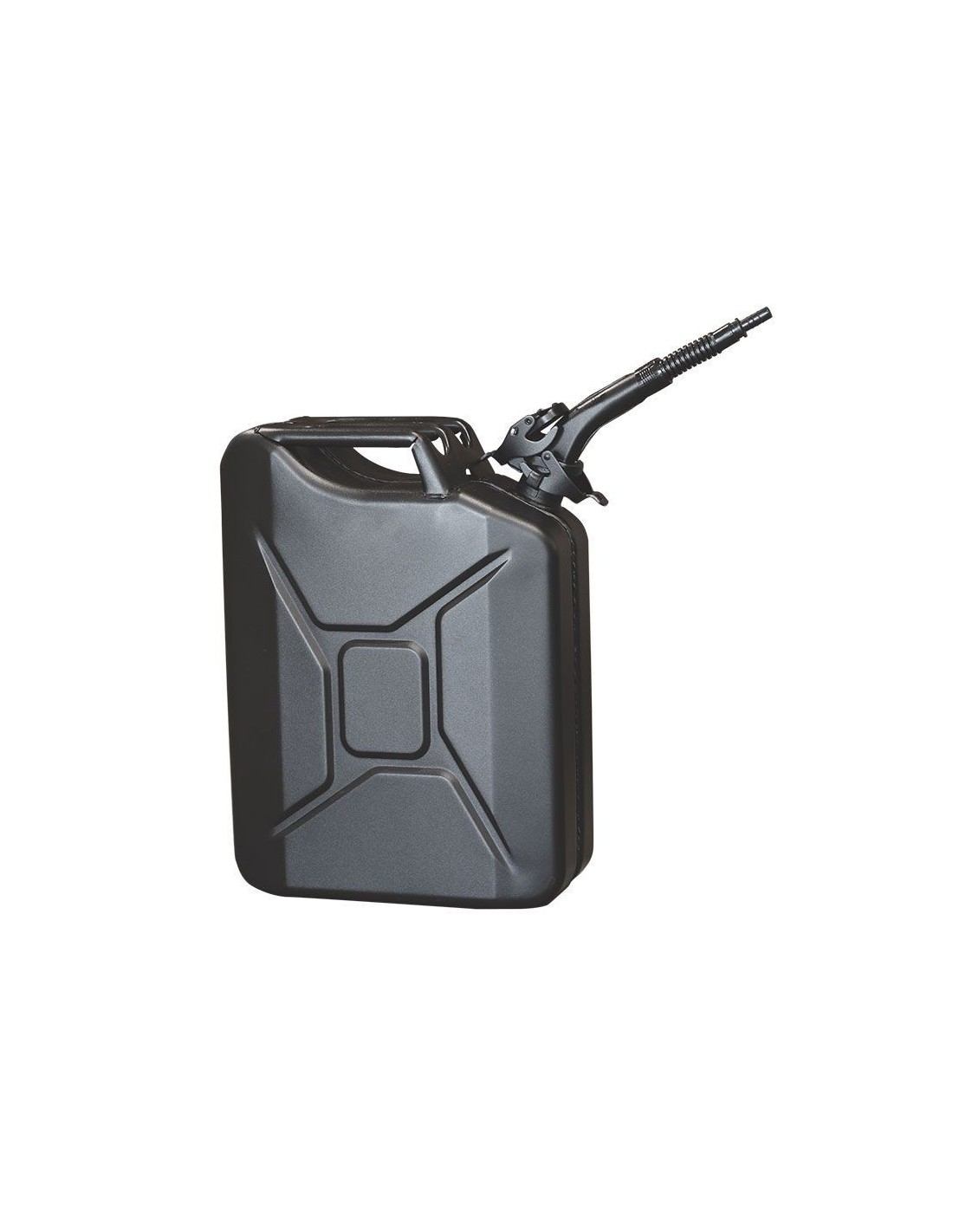 Metal pourer with rubber tip