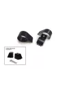 kit 2 LED Lazer Lazer Sentinel Elite 9 Schwarz Schwarzer Tragbalken 76 mm
