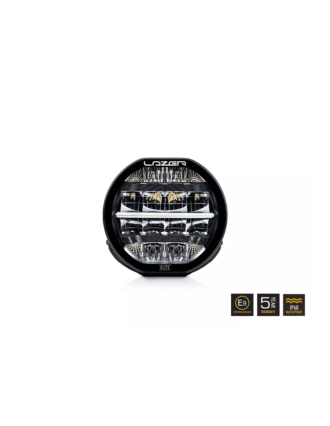 copy of copy of copy of Kit 2 phares LED Lazer Sentinel Elite 7 noir + faisceau + supports 76 mm