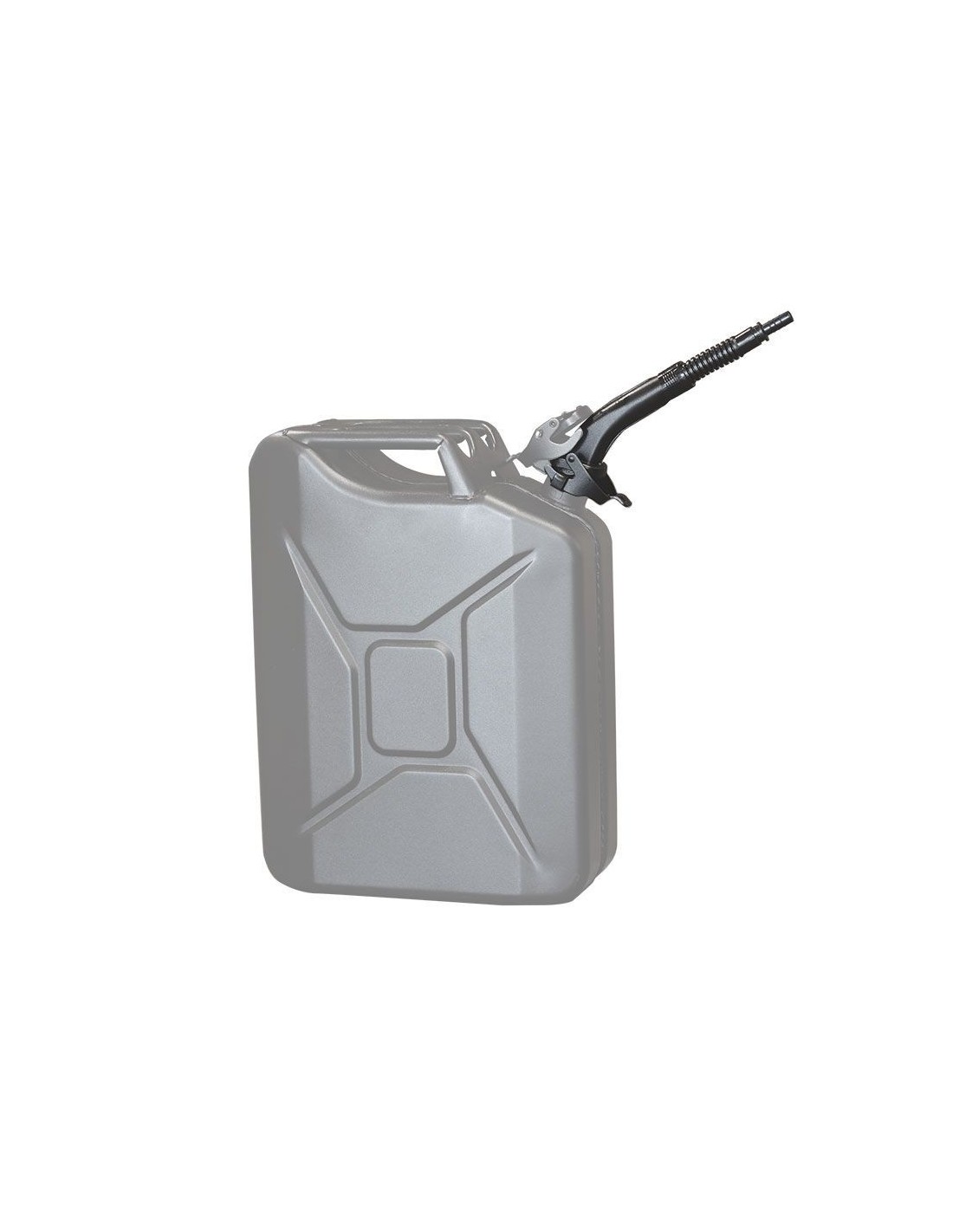 Metal pourer with rubber tip