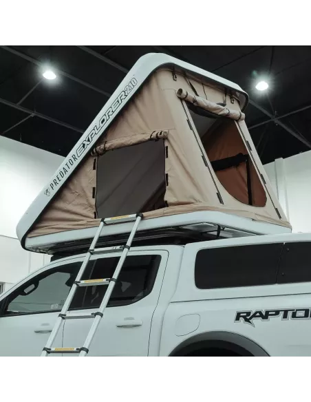 Tente de toit Predator Explorer 210 blanc rigide 2 places