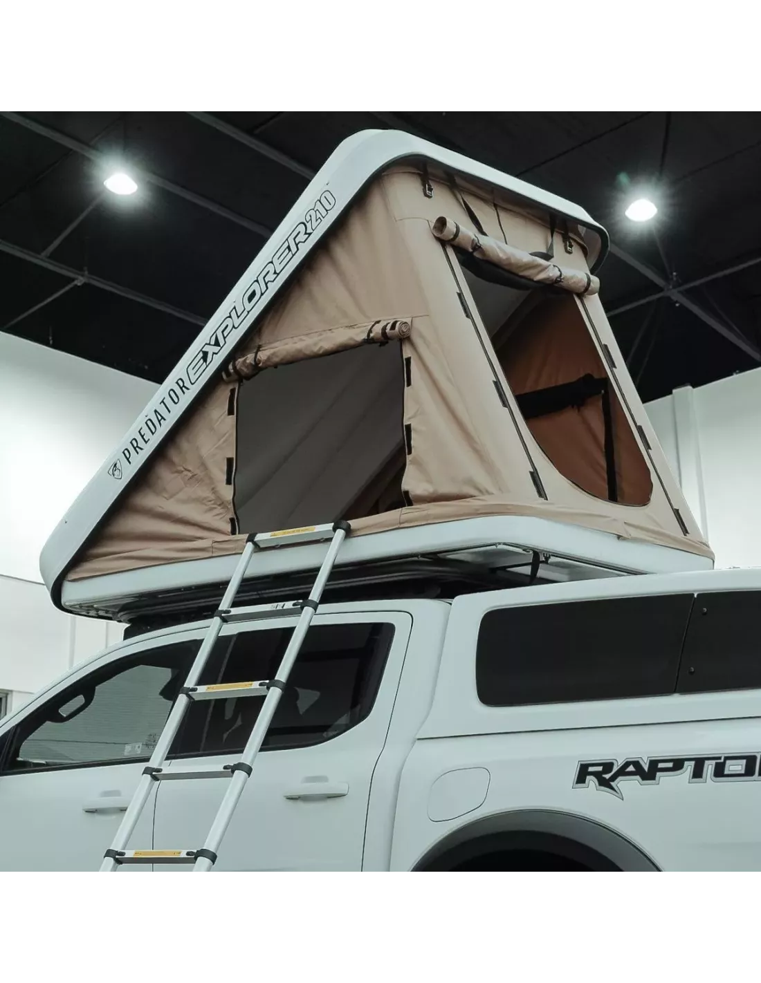 Tente de toit Predator Explorer 210 blanc rigide 2 places