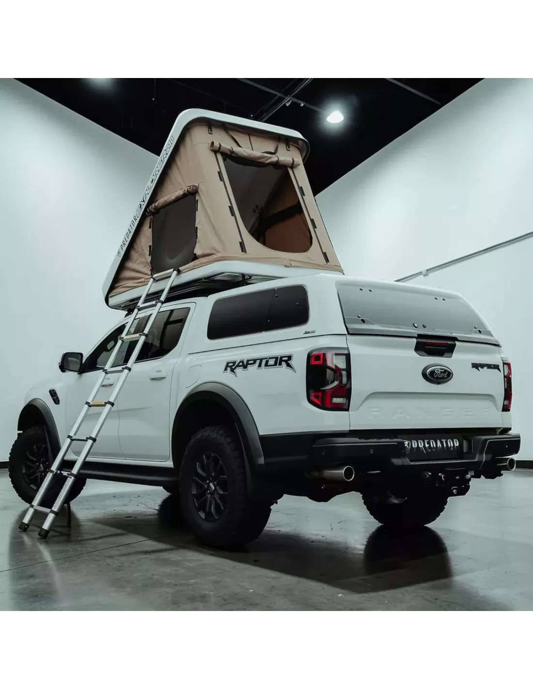 Tente de toit Predator Explorer 210 blanc rigide 2 places