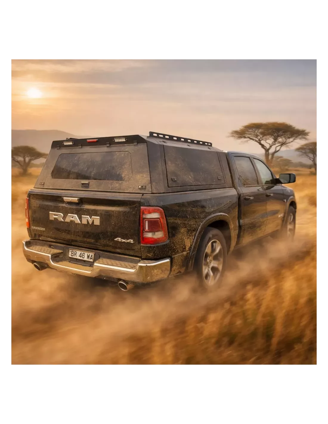 Hard Top Dodge RAM 1500 (2019+) Ranger-Offroad-Reisender - Schiebetägchen