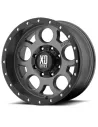 Jante KMC XD126 9x17 6x139.7 ET-12 gris mat pour 4x4 et pickup