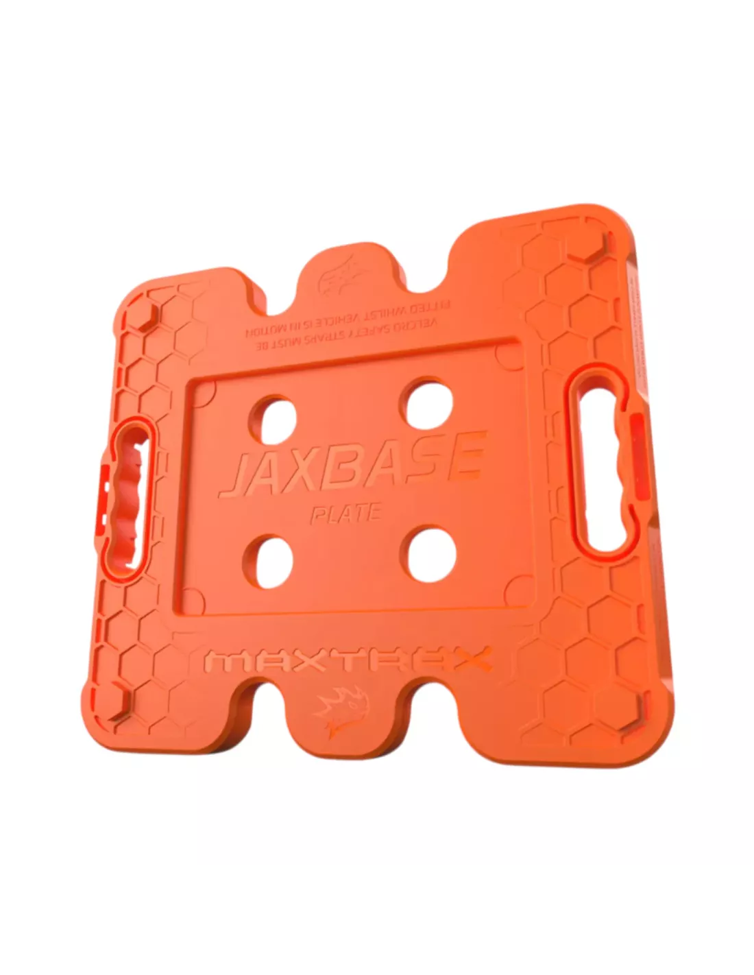 Plaque Jaxbase Maxtrax orange – Base cric Hi-Lift off-road