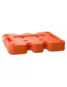 Plaque Jaxbase Maxtrax orange – Base cric Hi-Lift off-road