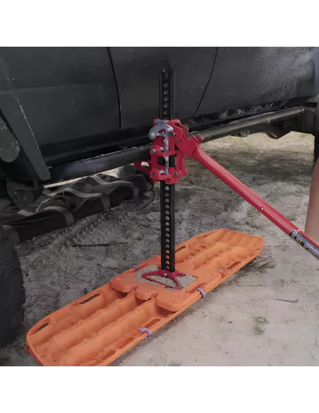 Plaque Jaxbase Maxtrax orange – Base cric Hi-Lift off-road