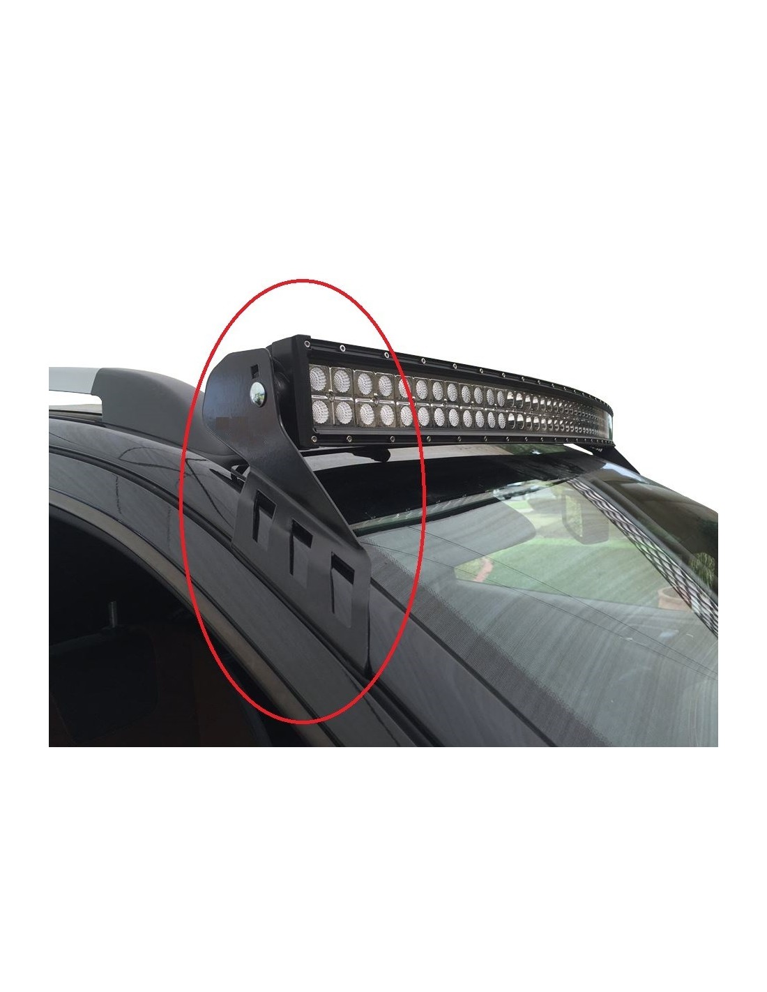 Fastening pads for mounting 50" LED bars"