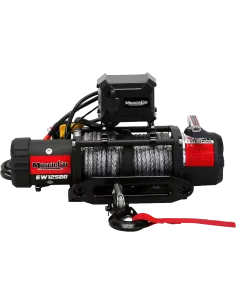 Treuil 12500 lbs T-MAX EW-12500S 12V 5665 kg corde synthétique