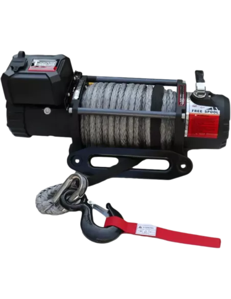 Treuil 12500 lbs T-MAX EW-12500S 12V 5665 kg corde synthétique