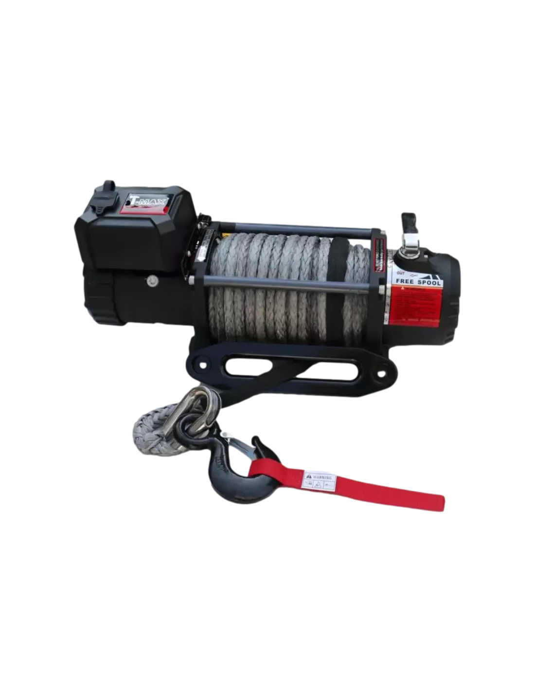 Treuil 12500 lbs T-MAX EW-12500S 12V 5665 kg corde synthétique