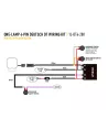 KIT DE CÂBLAGE UNE LAMPE (4-BROCHES, DEUTSCH DT, 12V)