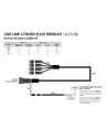 KIT DE CÂBLAGE QUATRE LAMPES AVEC CONNECTEUR DT04-08 (4-BROC