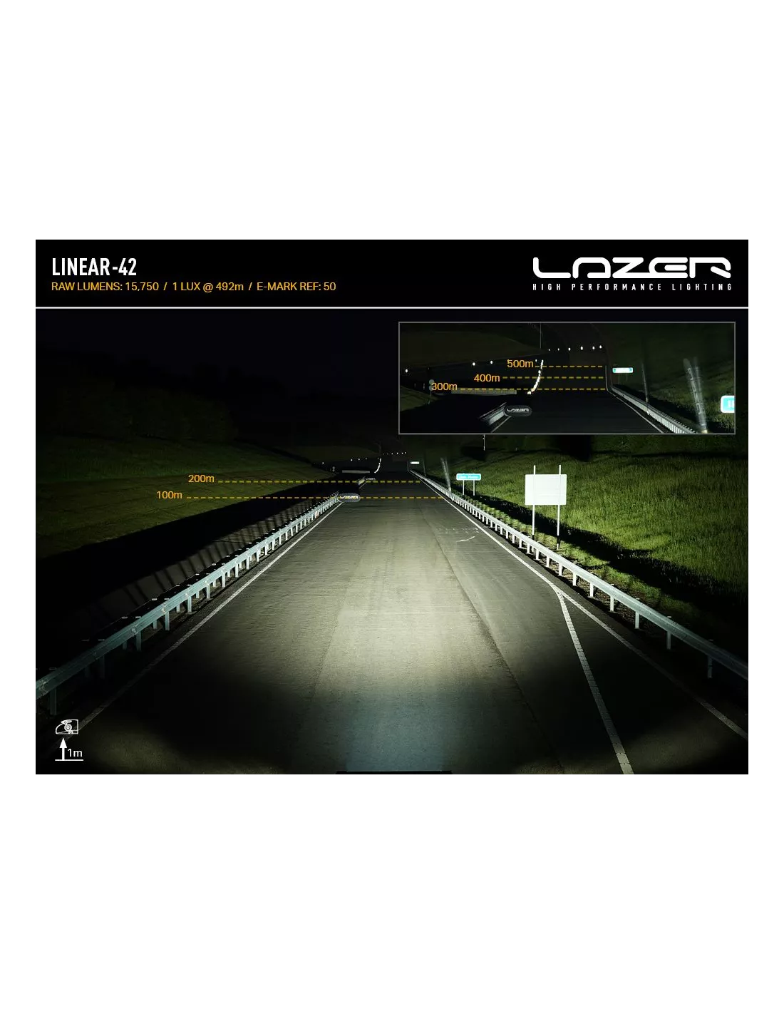 KIT MONTAGE TOIT LR DEFENDER 2020+ - H 60mm - Linear 42