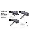 SUPPORT DE PLAQUE D'IMMATRICULATION LAZER (GLIDE)