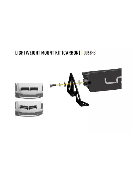 SUPPORTS SUR CAPOT LÉGERS LAZER (Carbon-6)