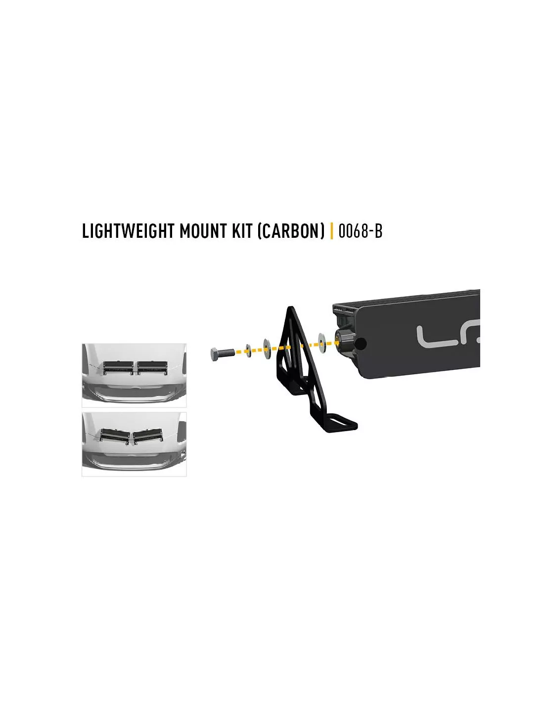 SUPPORTS SUR CAPOT LÉGERS LAZER (Carbon-6)