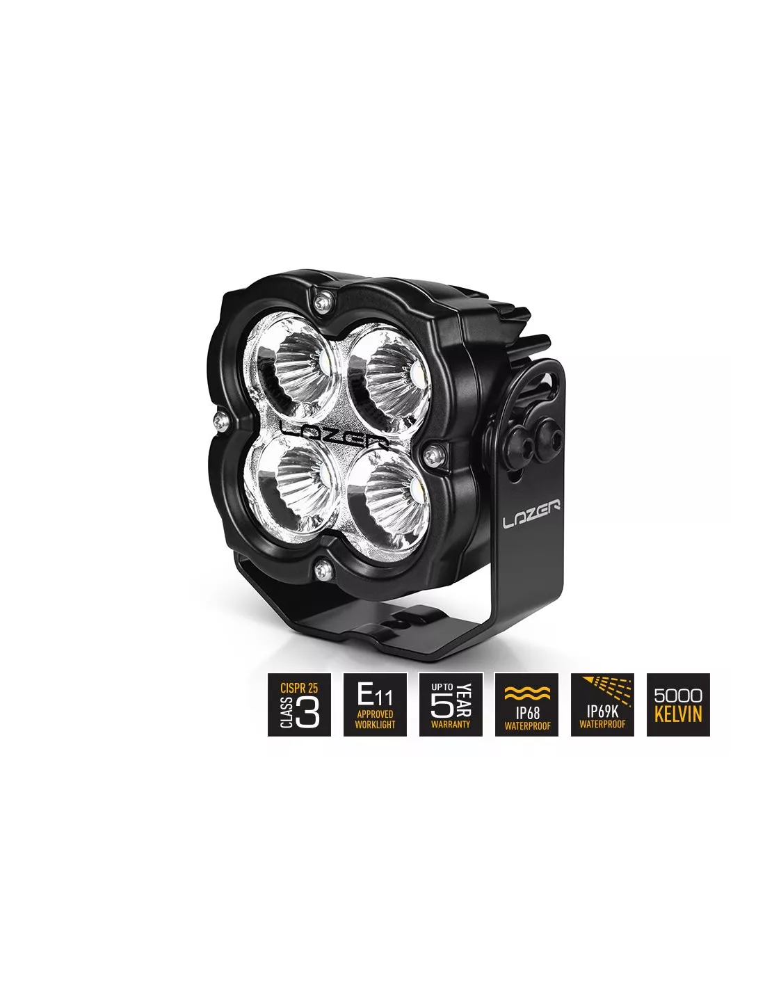 PHARE LED LAZER UTILITY-45 Gen2 NOIR - FIXATION SLIM - ADR A