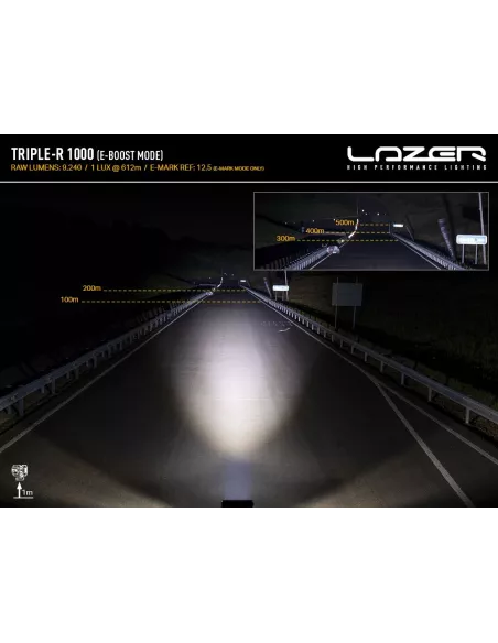 PHARE LED LAZER TRIPLE-R 8 (1000) Blanc