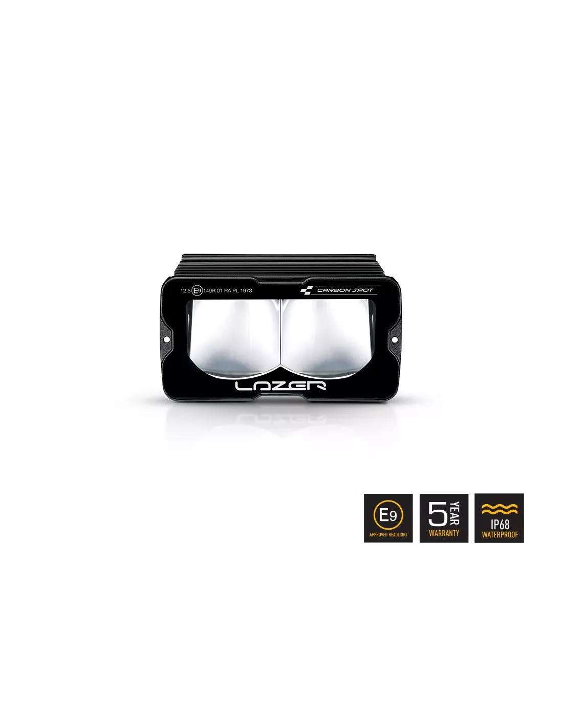 PHARE LED LAZER CARBON-2 SPOT (MODE FEU JAUNE)