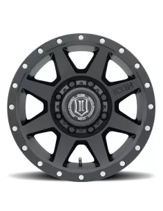 JANTE ICON ALLOYS REBOUND HD SAT BLACK 8.5 X 17 8x165.1 ET13 2