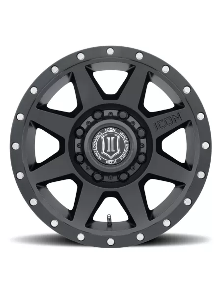JANTE ICON ALLOYS REBOUND HD SAT BLACK 8.5 X 17 8x165.1 ET13