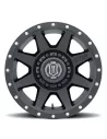 JANTE ICON ALLOYS REBOUND HD SAT BLACK 8.5 X 17 8x165.1 ET13