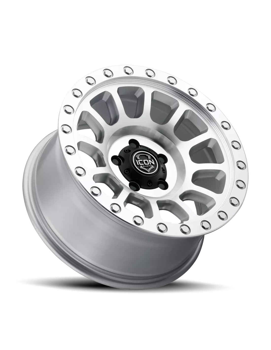 JANTE ICON ALLOYS HULSE SILVER MACHINED 8.5 X 17 5x127 ET20