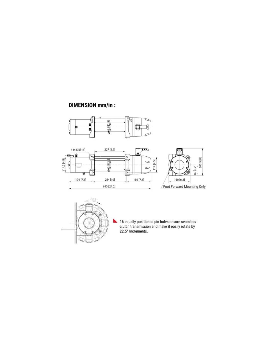 TREUIL COMEUP SLIM 12.5 RS (5670 KG) 12V - Corde synthétique