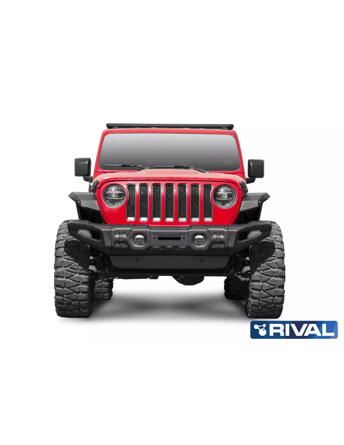 BUMPER FRONT RIVAL JEEP WRANGLER ACIER (USAGE COMPETITION)