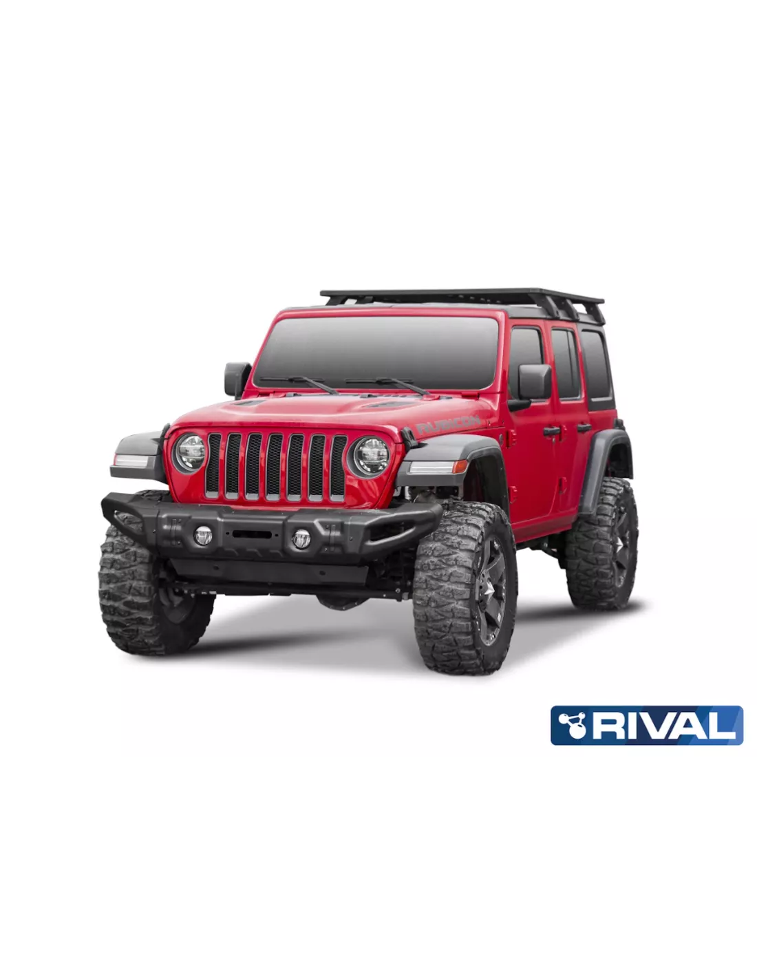 BUMPER FRONT RIVAL JEEP WRANGLER ACIER (USAGE COMPETITION)