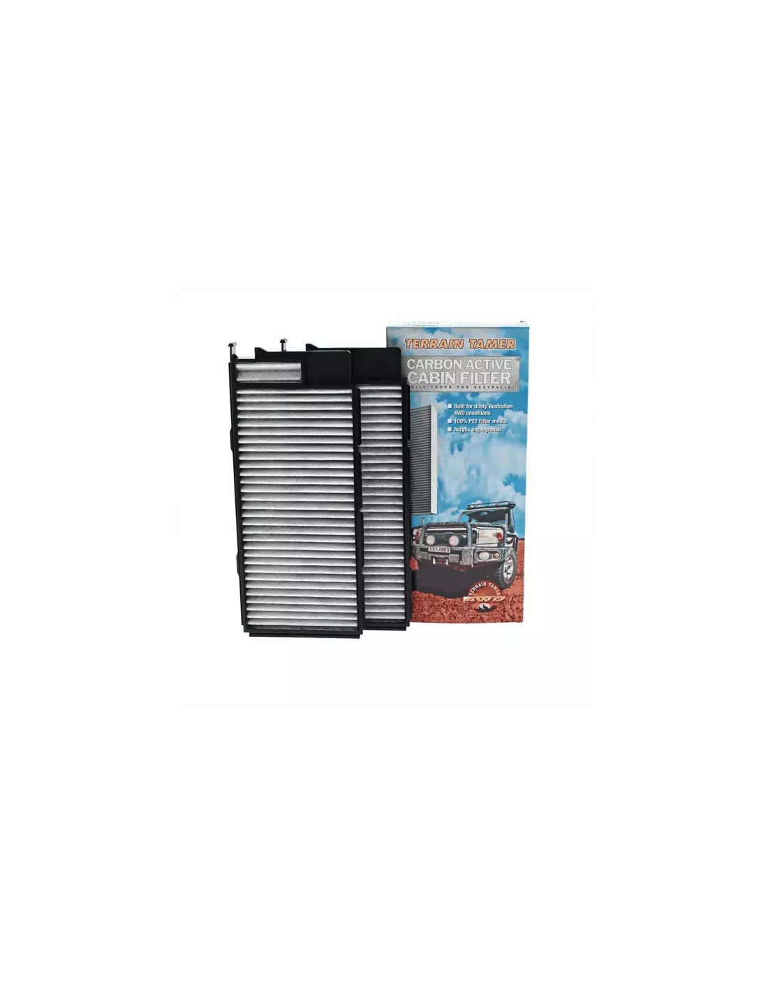 Filtre habitacle Carbon Active par kit de 2 Terrain Tamer