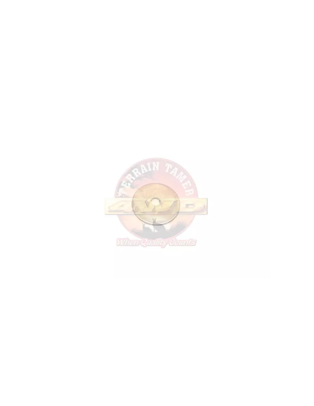 Plaque de rondelle supérieure radiateur Terrain Tamer 90201-