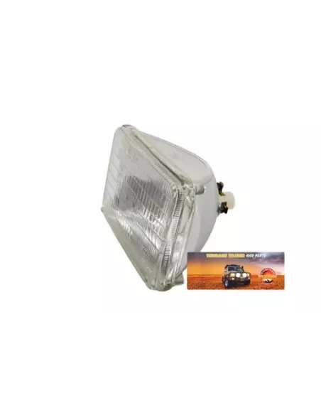 Projecteur scellé haute/basse 12V 60/40W rectangle 165x100
