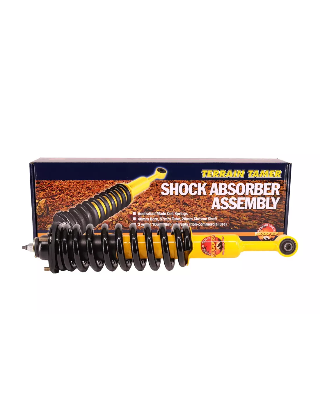 Jeu amortisseurs ressorts hélicoïdaux rehaussés 40mm 50kg Te