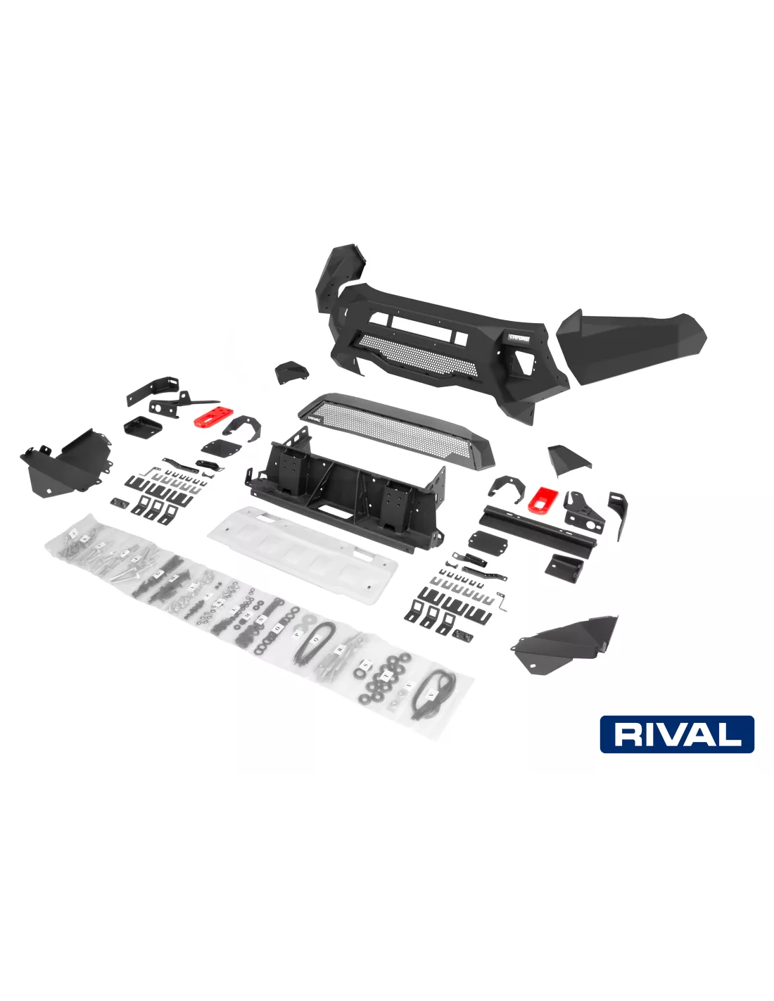 BUMPER FRONT RIVAL TOYOTA HILUX 2021 - (USAGE COMPETITION)