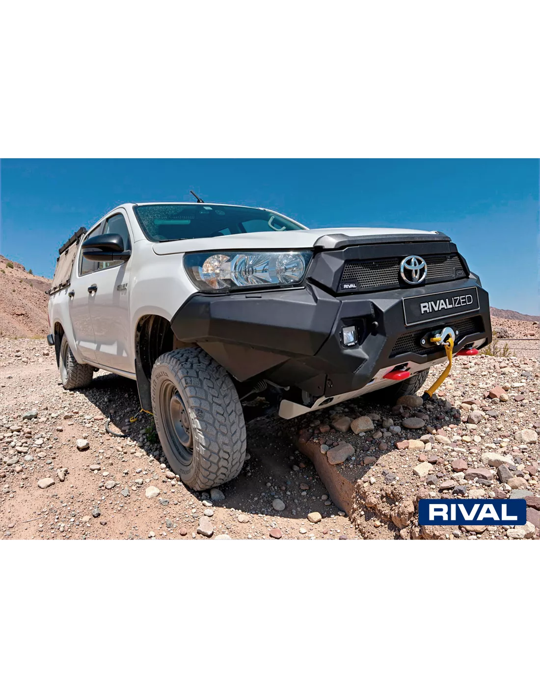 BUMPER FRONT RIVAL TOYOTA HILUX 2021 - (USAGE COMPETITION)