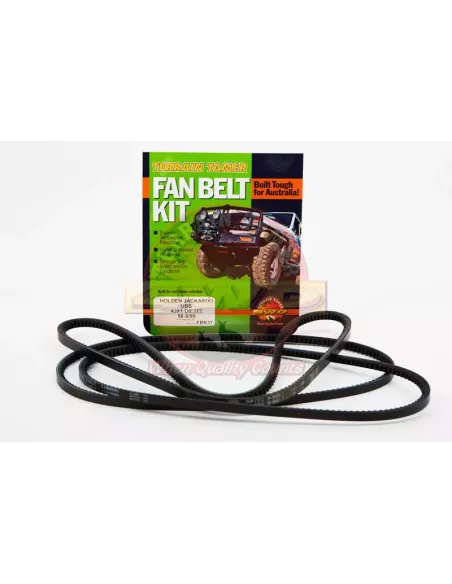 Kit courroie ventilateur et clim 4JX1 3L Diesel