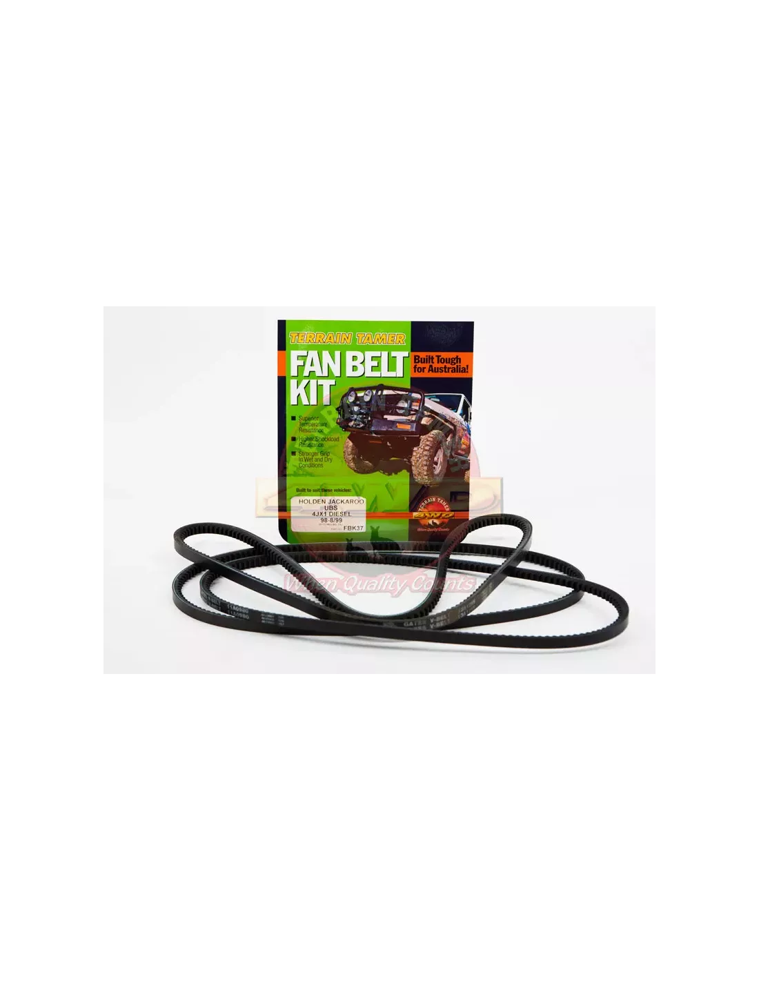 Kit courroie ventilateur et clim 4JX1 3L Diesel