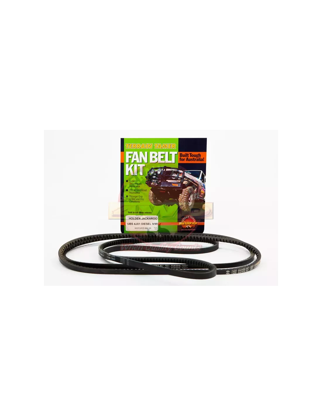 Kit Courroie Ventilateur & Climatisation 4JX1 3L Diesel 9/99
