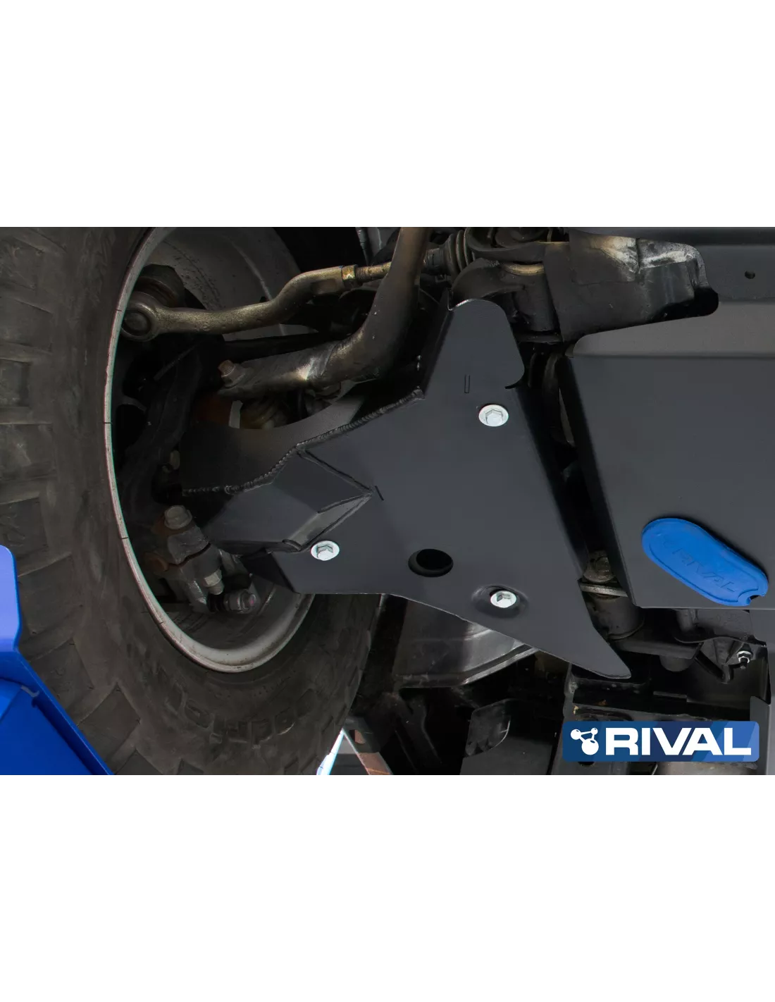 PLAQUE PROTECTION 3mm RIVAL ACIER TRIANGLE AV NISSAN NAVARA