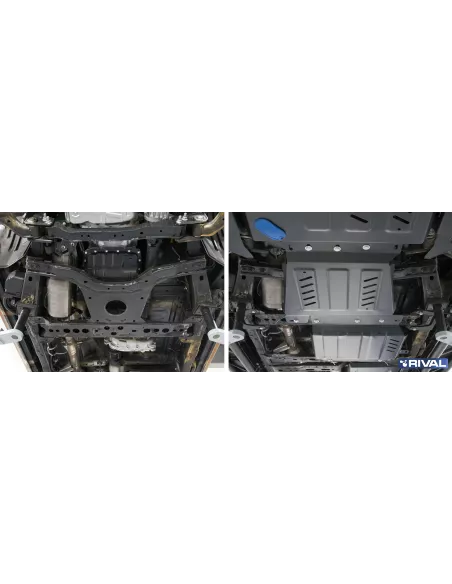 PLAQUE PROTECTION 3 mm RIVAL ACIER BOÎTE DE VITESSES NISSAN