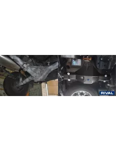 PLAQUE PROTECTION 3 mm RIVAL ACIER DIFFERENTIEL FORD RANGER 2