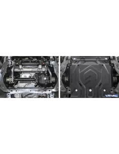 PLAQUE PROTECTION 3 mm RIVAL ACIER MOTEUR FIAT FULLBACK 2016 2